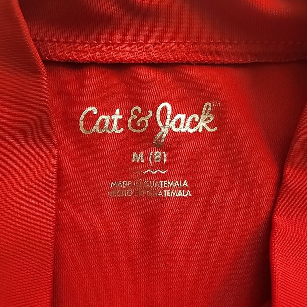 Cat & Jack Girls Red Short‑Sleeve Shirt – Youth Size 8/10 - Picture 4 of 14